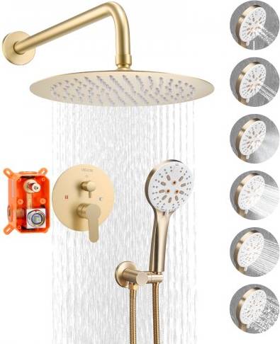 VEVOR Shower Faucet Set Rainfall Bathroom System