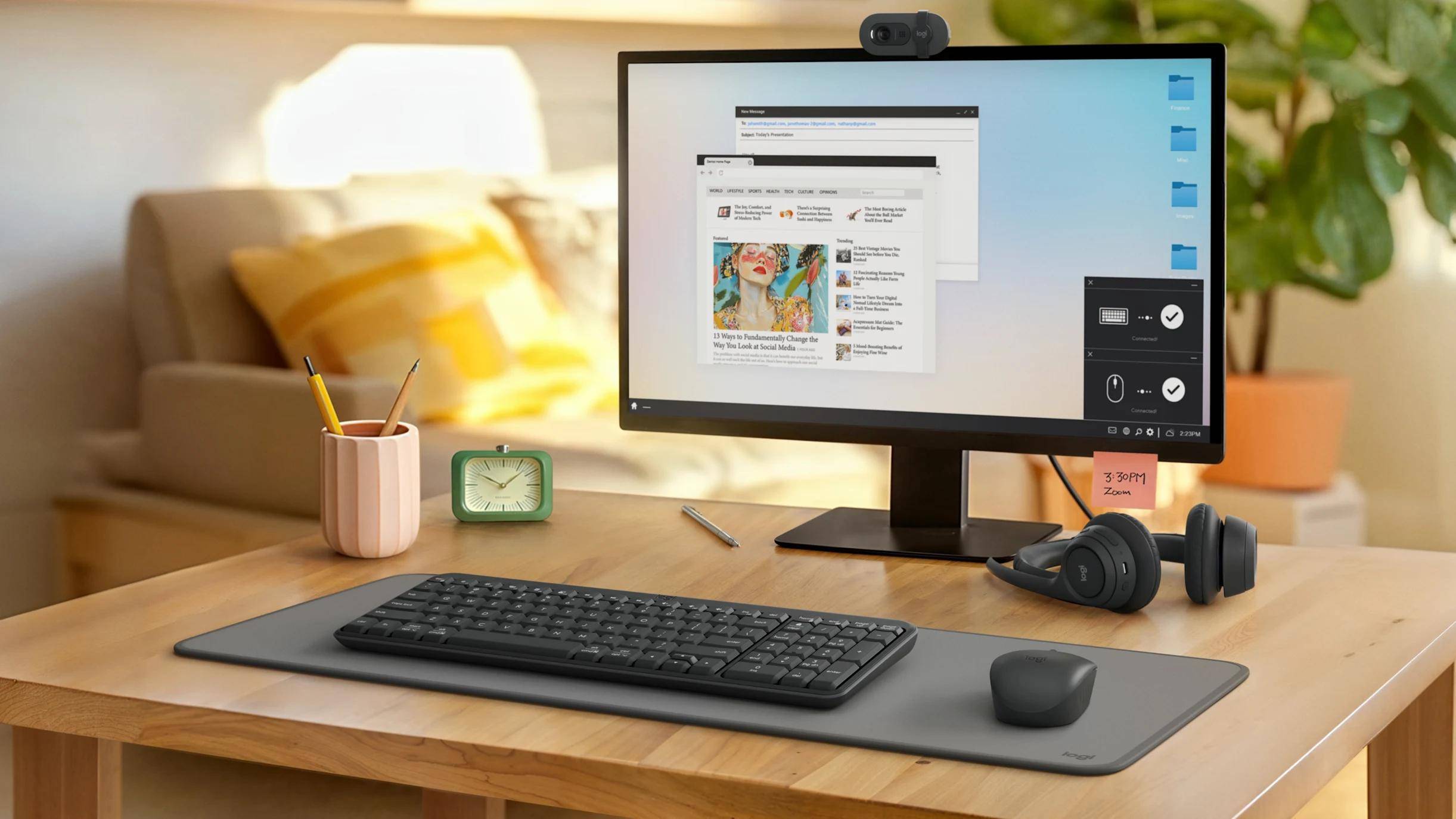 Logitech MK250 Compact Bluetooth Keyboard Set