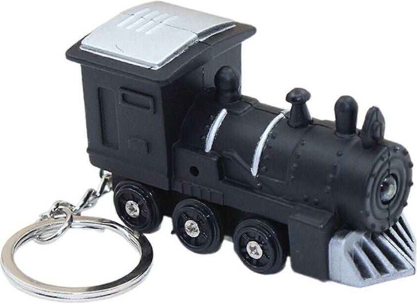 Kikidex Keyring Train Pendant LED Keychain - Black