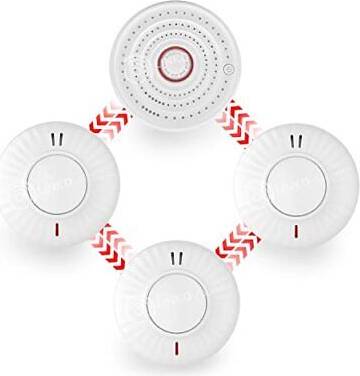 Wireless interlinked smoke alarms Interlinked Smoke Heat Alarm Bundle