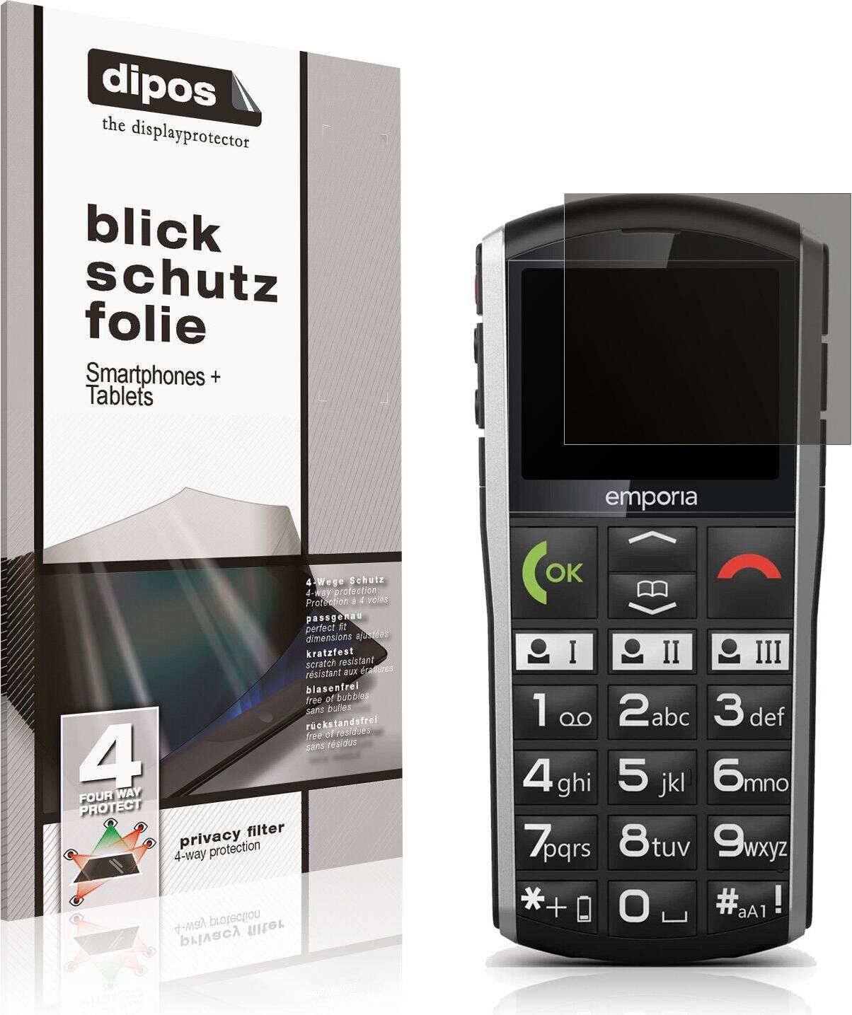 Dipos 4-Way Privacy Filter Screen Protector
