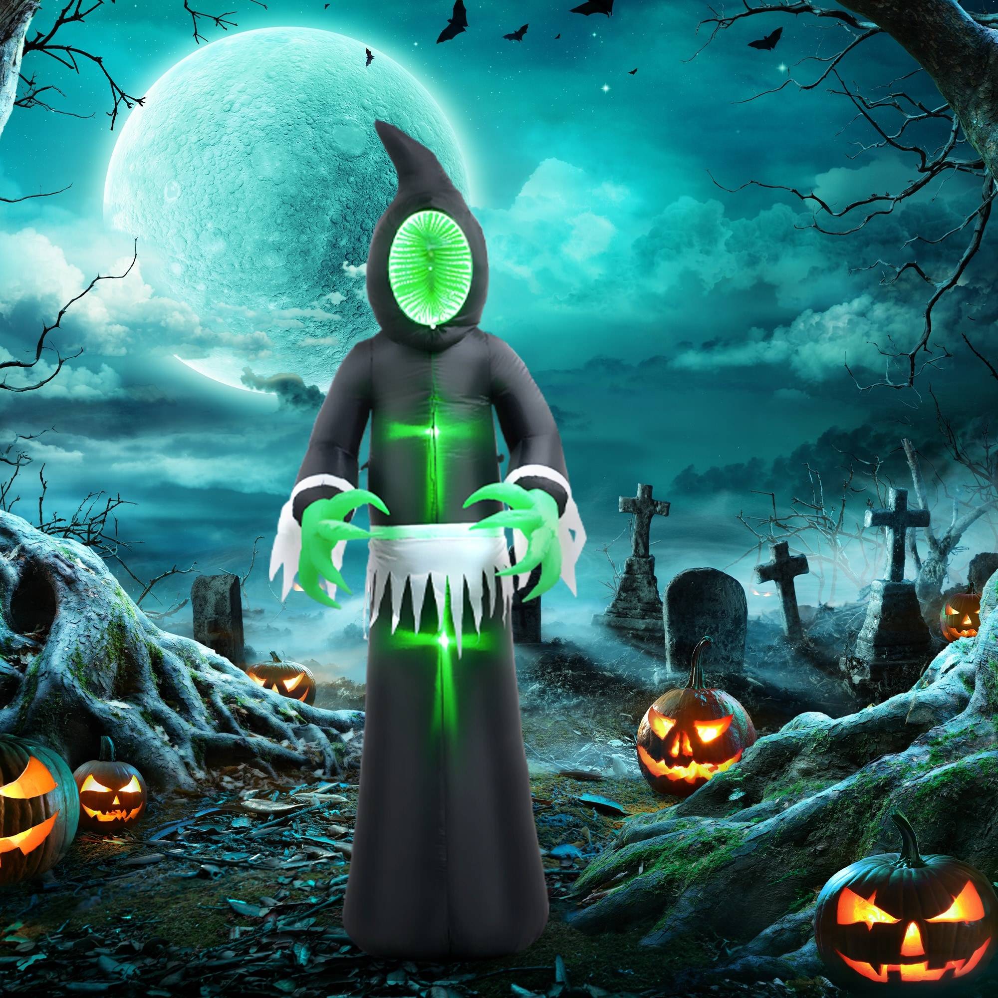 Halloween decor Homcom 8ft Inflatable Halloween Decoration