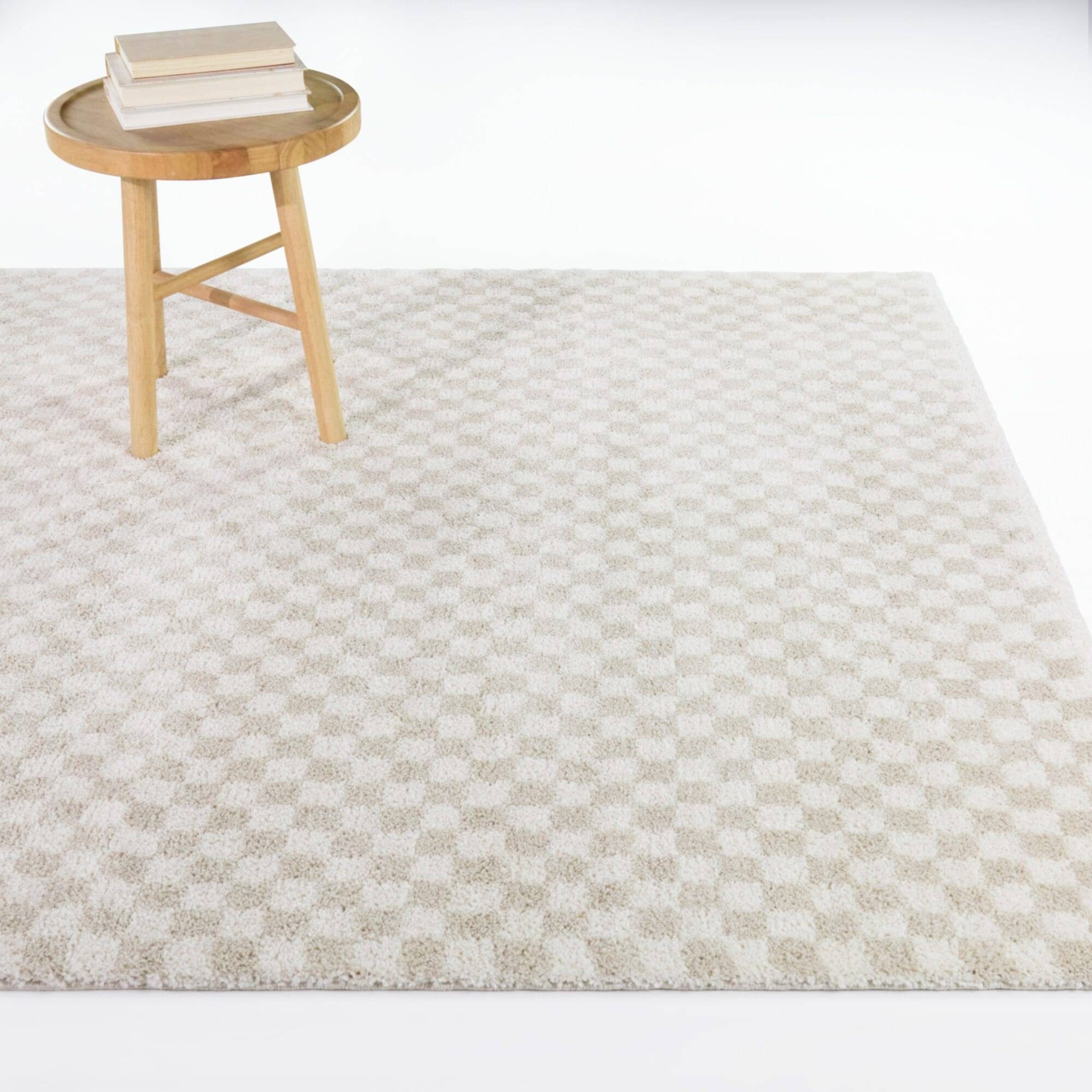 Balta Rugs Check Area Rug Beige