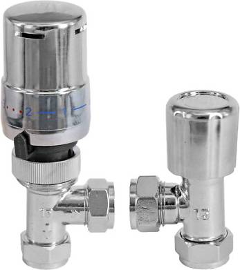 Tower Thermostatic Radiator Valve Set