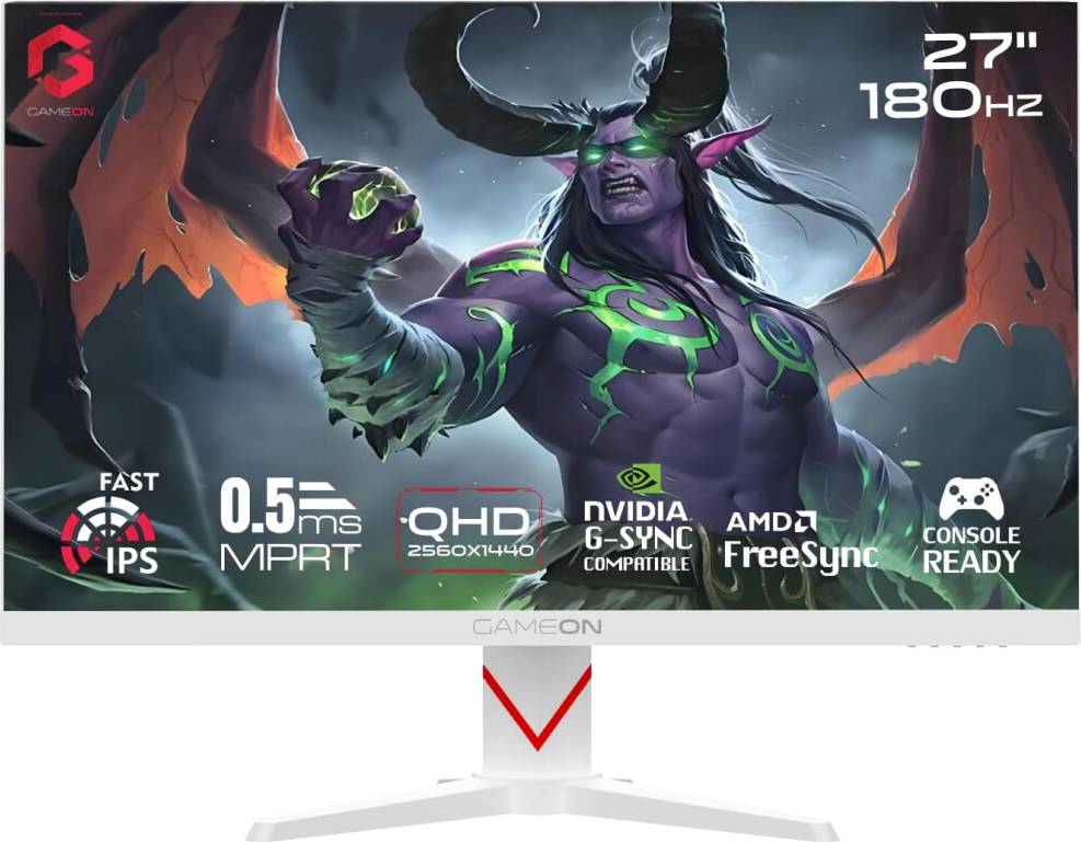 GameOn 27 Inch Fast IPS Gaming Monitor QHD