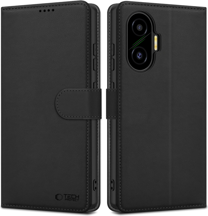 Tech-Protect Poco F7 5G Wallet Magnet Stativ Sort