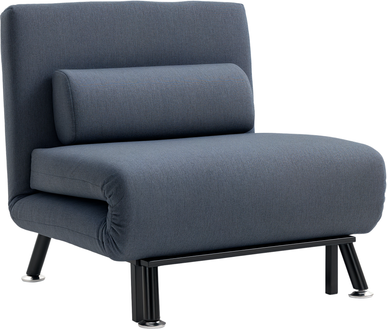 Homcom Folding 5 Position Convertible Sleeper Chair Sofa