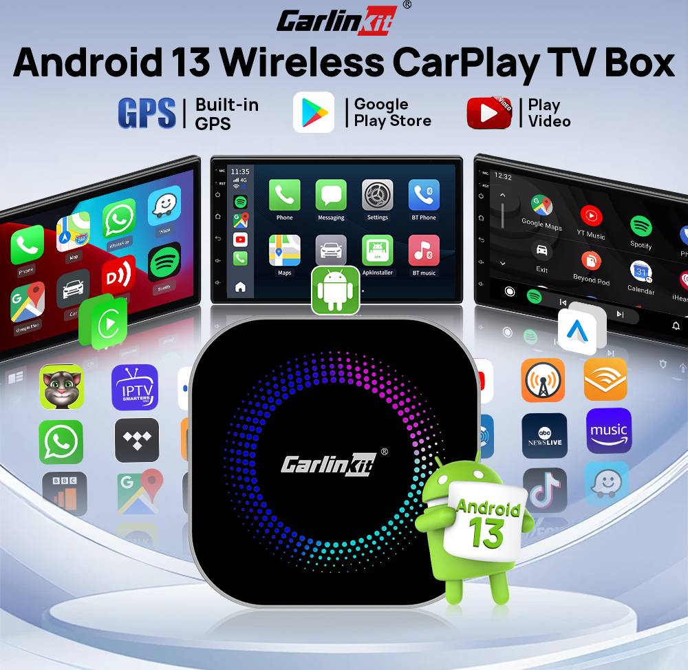 TBOX-S2P Wireless Adapter CarPlay Android Auto