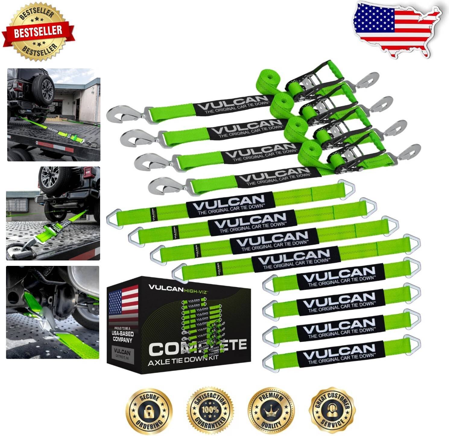 Complete Axle Strap Tie Down Kit