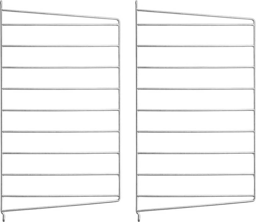 String Wall Panel Galvanized Shelf 2pcs