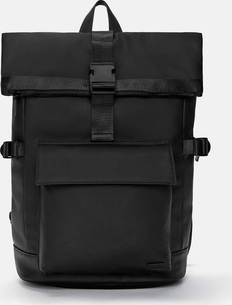 Pull&Bear Gummieret Sort Rygsæk -