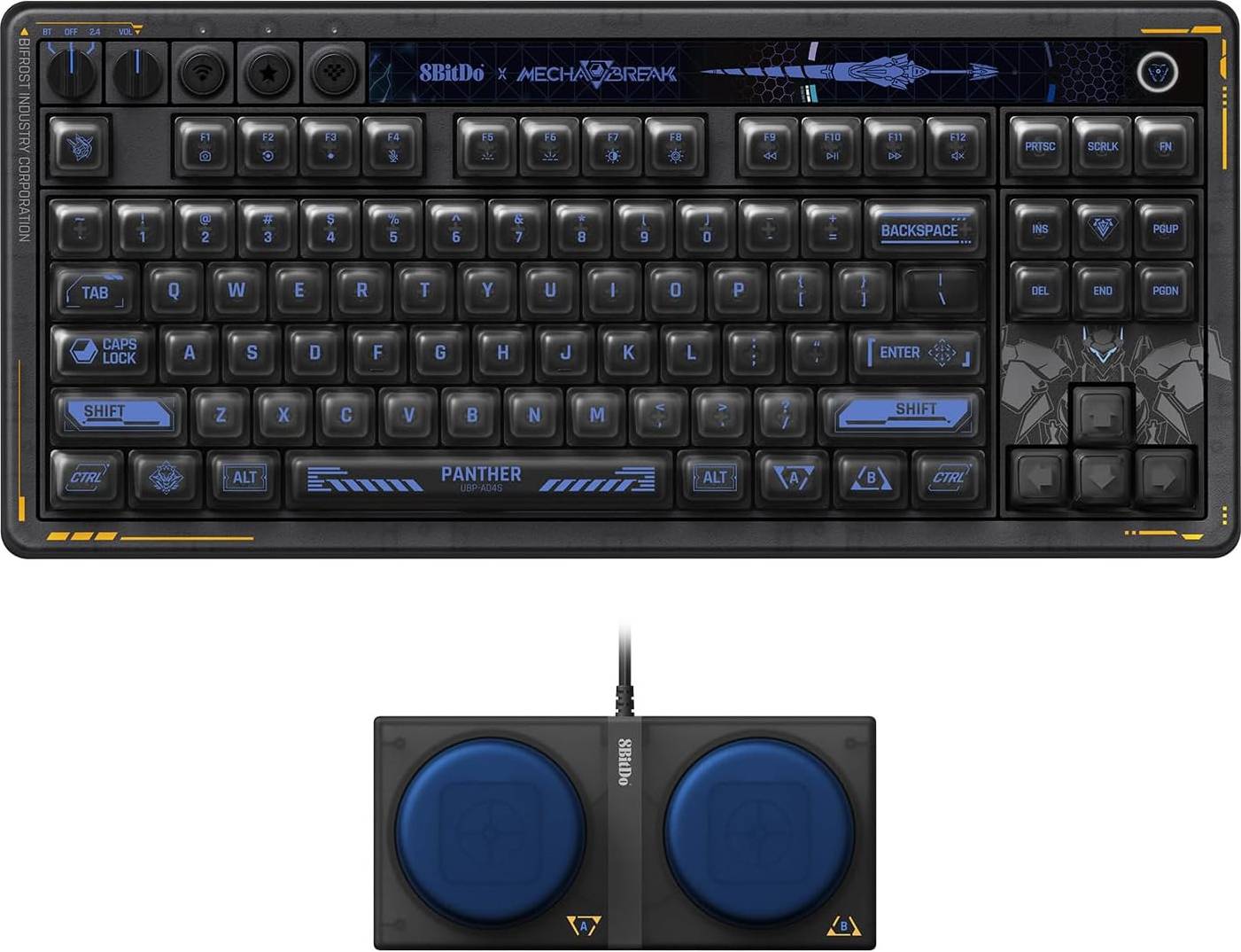 8Bitdo Retro 87 Mechanical Keyboard RGB Backl