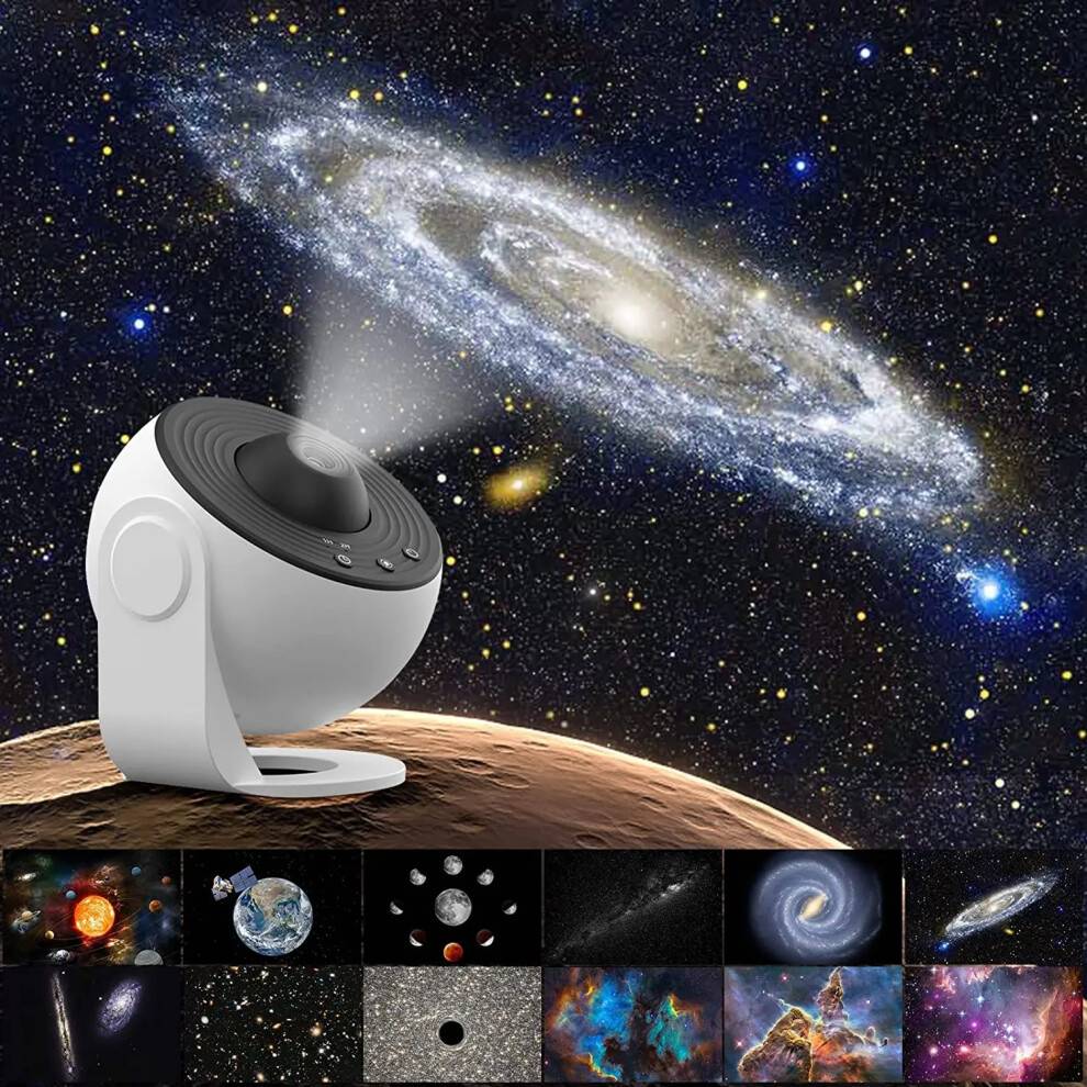 LED Galaxy Projector 360 Rotate Night Light