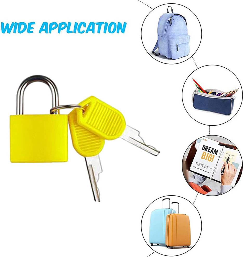Dechoicelife Suitcase Lock Mini Padlock With Key