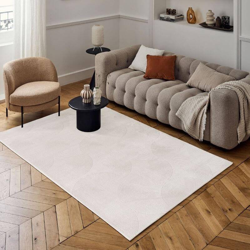 THE RUGS Carmel Geometric Area Rug Rectangle 160 x 230 cm Natural, Beige