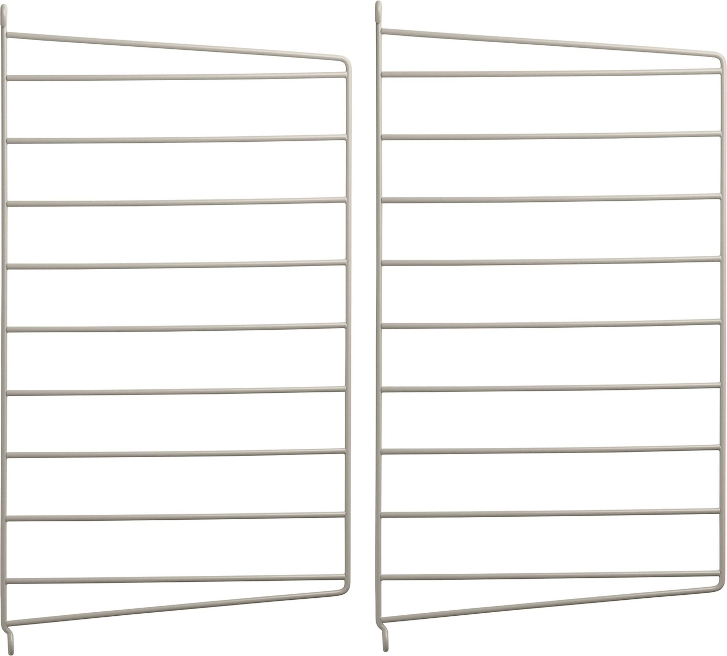 String Wall Panel Beige Shelf 2pcs