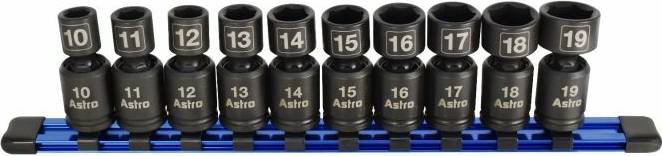 Universal socket Astro Pneumatic 78344 10pc 3/8 Drive Socket Set Socket Bit