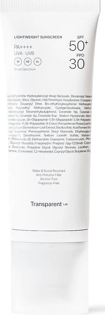 Transparent Lab Lightweight Sunscreen SPF50+