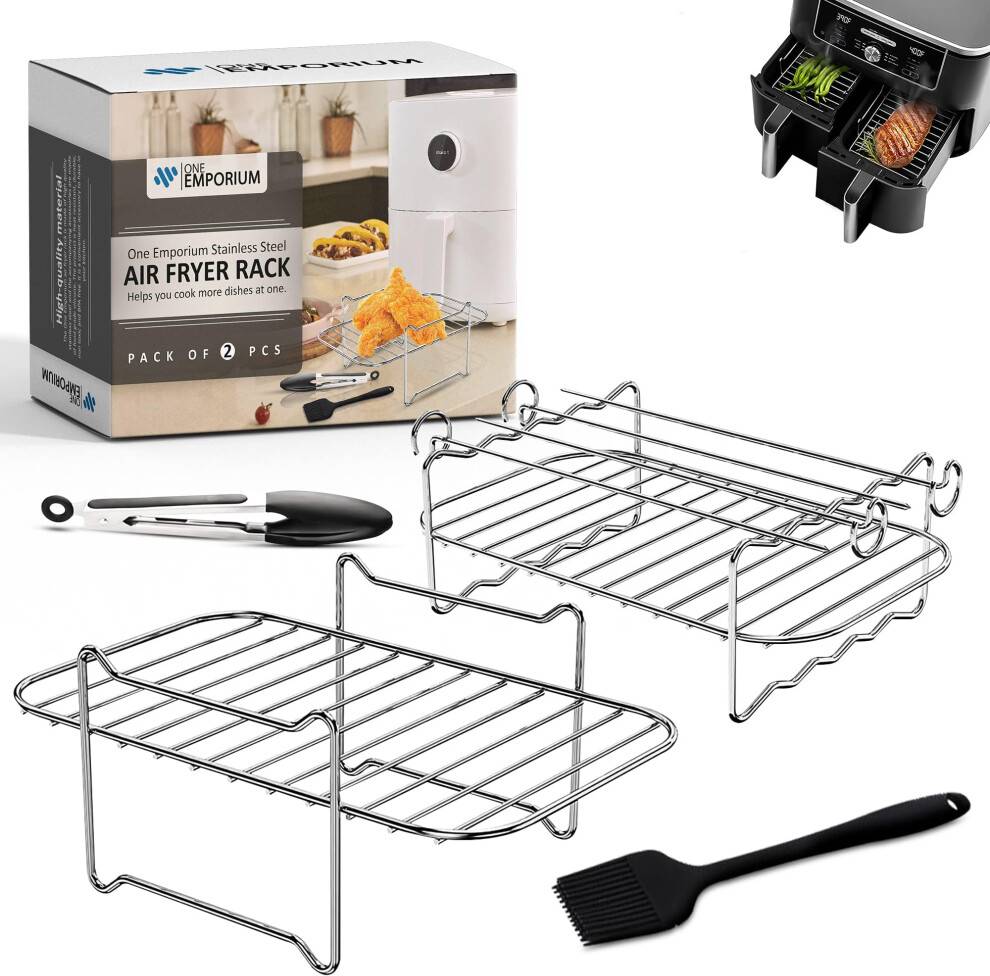 Food ninja air fryer 2Pcs Ninja Air Fryer Rack Set