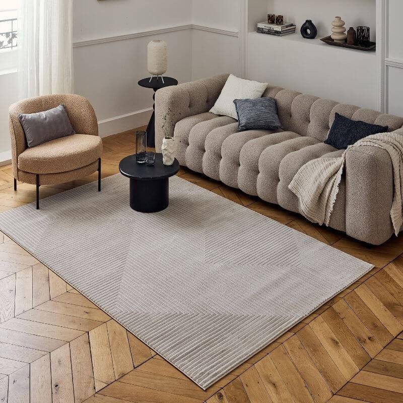 THE RUGS Carmel Geometric Area Rug 200 x 290 cm Beige