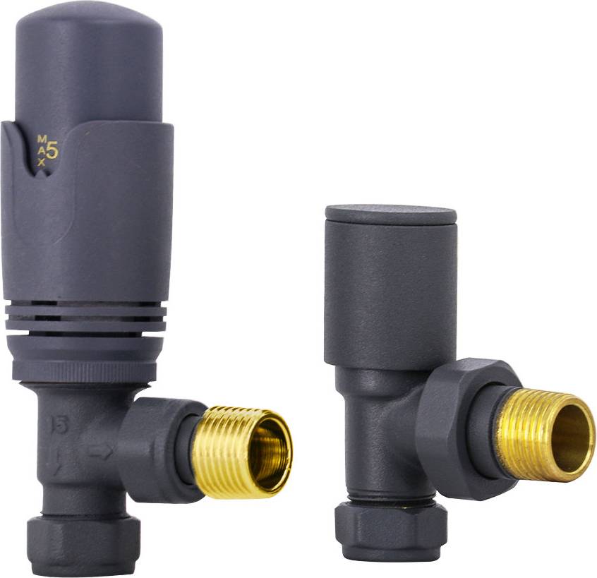 Symple Stuff Angled Thermostatic Manual Radiator Valve
