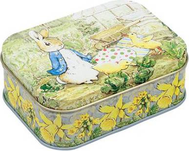 Peter Rabbit Easter Rectangular Tin Small Box