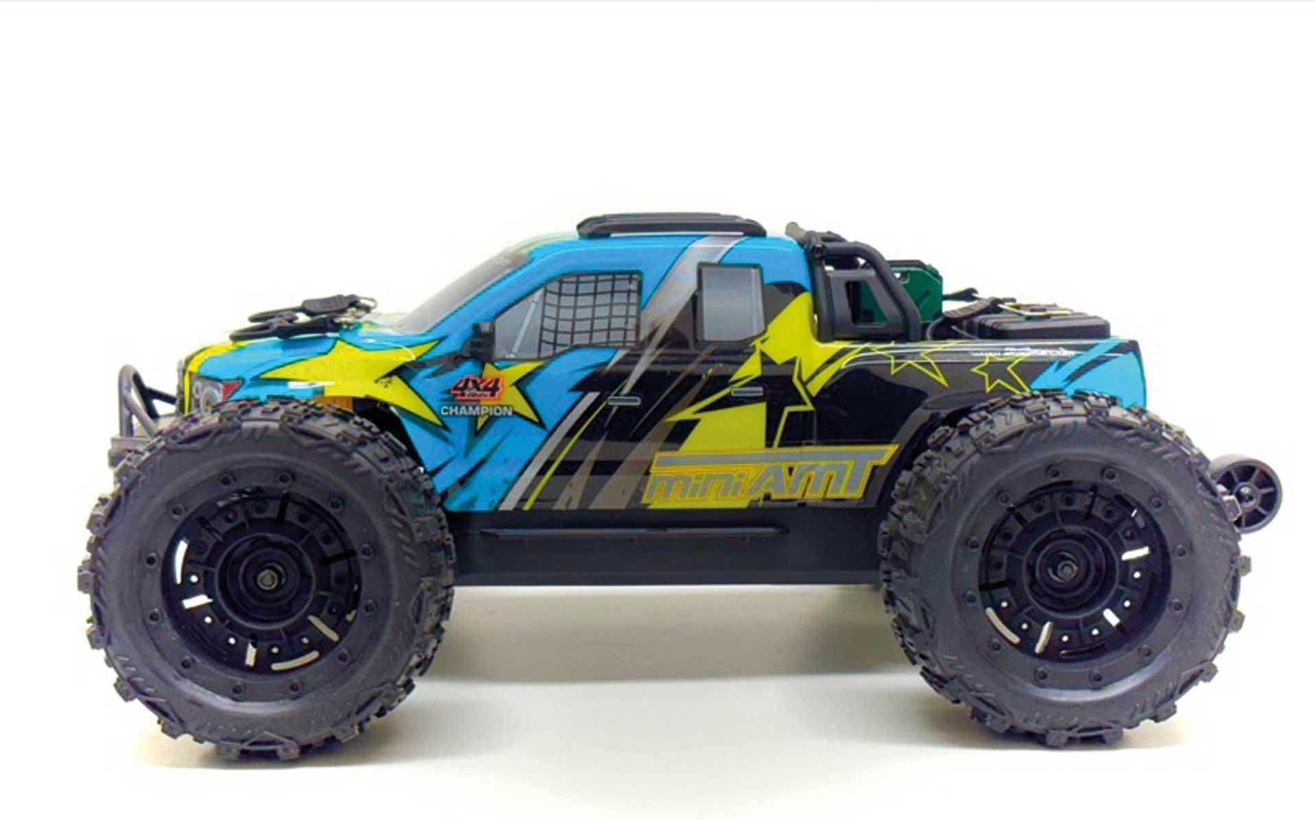Mini rc car Absima Mini AMT Fluo Blå RC Modellbil