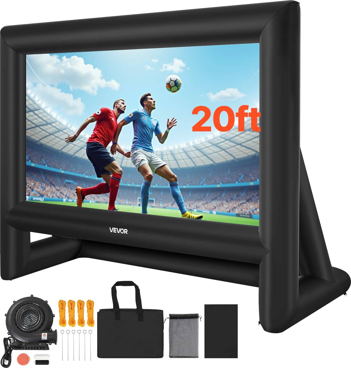 Inflatable movie screen VEVOR 20FT Inflatable Movie Projector Screen