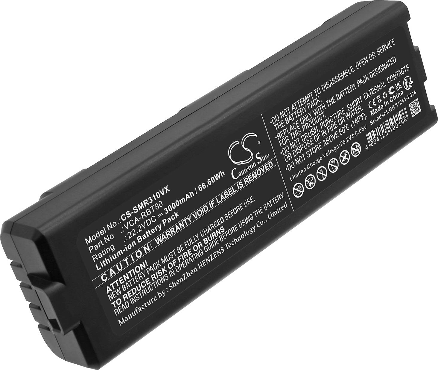 Techtek Batteri 3000mAh Kompatibel Jet Bot VCA-RBT80
