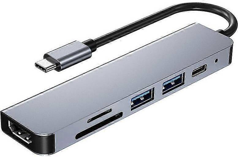 Kikidex 6 In 1 Type C Hub Multiport Adapter