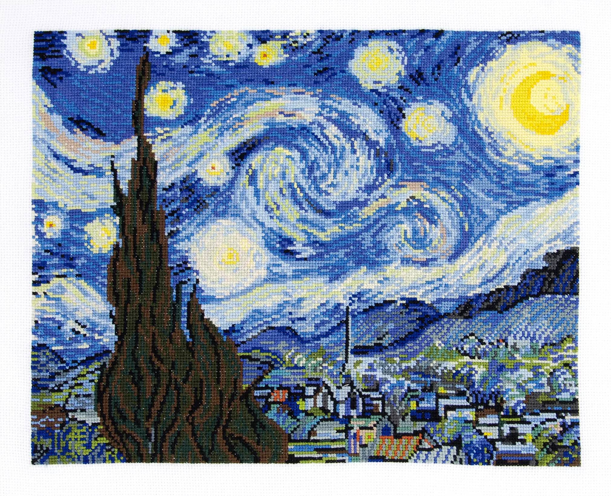 Starry Night Cross Stitch Kit