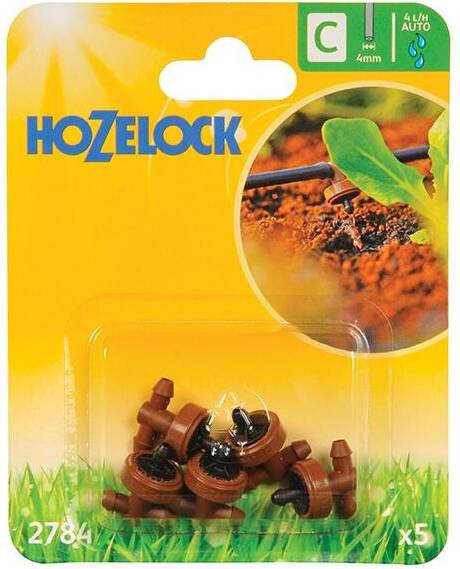 Hozelock 2784 In Line Pressure Dripper Pack 5