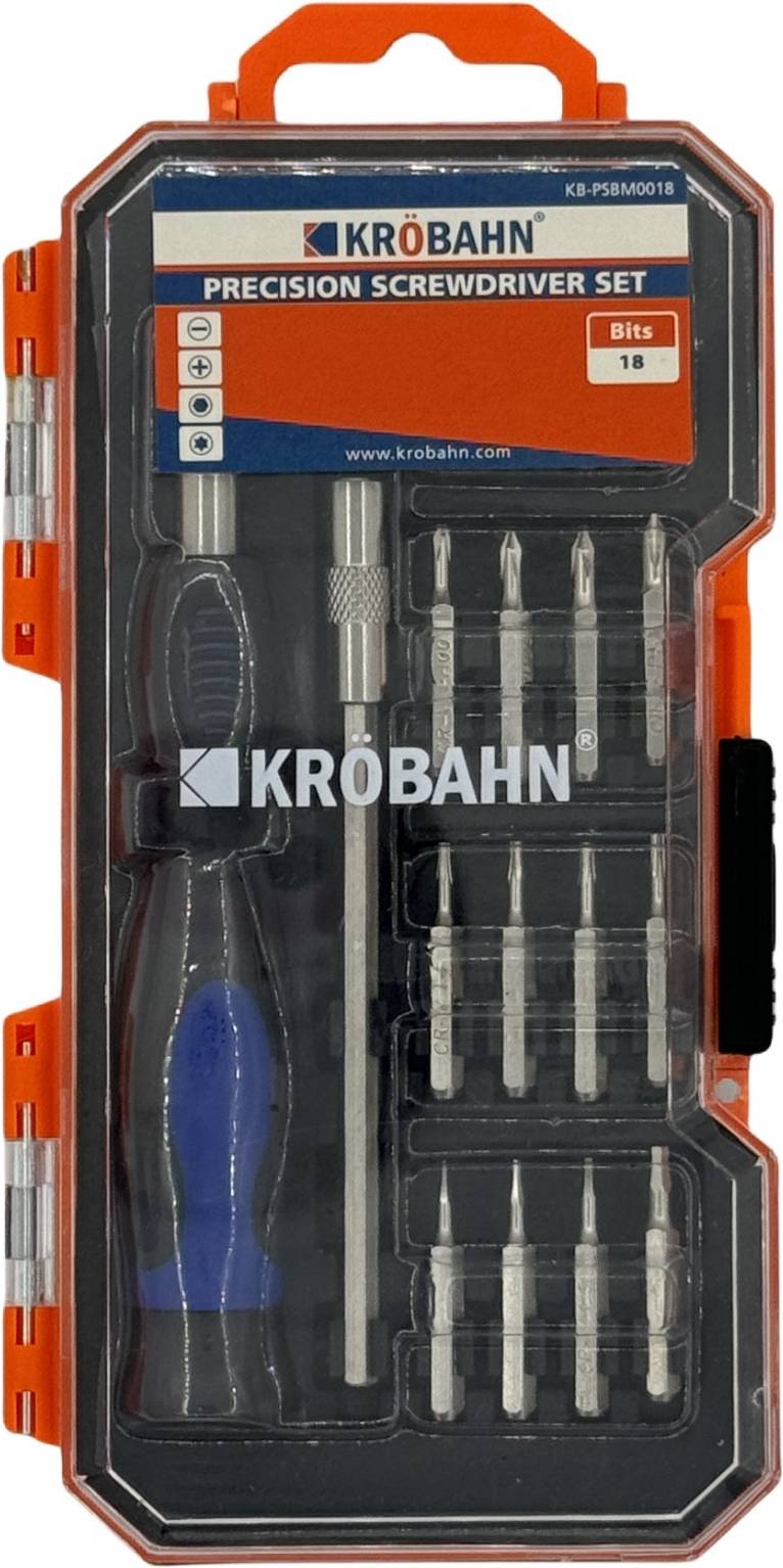 Krobahn Precision Magnetic Screwdriver Set - 16 Piece