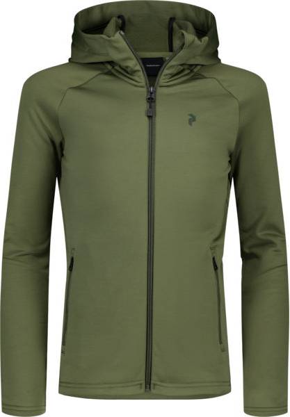 Peak Performance Jr Rider Essentials Zip Hood - Pine Needle