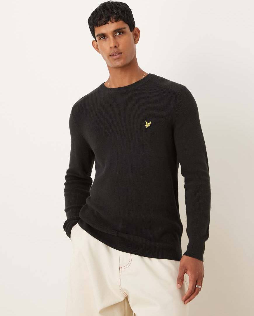 Lyle & Scott Mid Knits Engineered Rib Crew Neck Sort