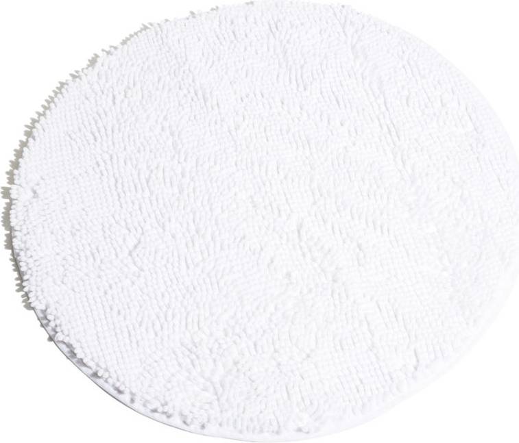 Badrumsmatta Vit Rund 70cm