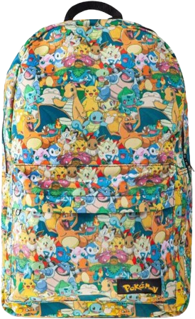 Pokémon All Over Printed Characters Backpack - Multicolour