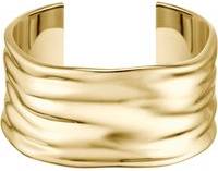 BOSS Gold Tone Bangle With Ripple Design