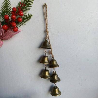 Shein Metal Bells On Ropes Wind Chimes