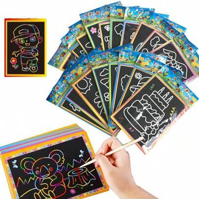 Shein DIY Scratch Drawing Set 10pcs