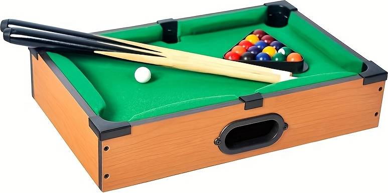 Snooker table Temu Compact Billiard Table Set Mini Snooker