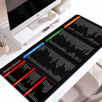 Shein Excel Shortcuts Pattern Mouse Pad