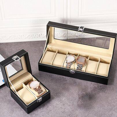 Shein Multi-Grid Watch Storage Box