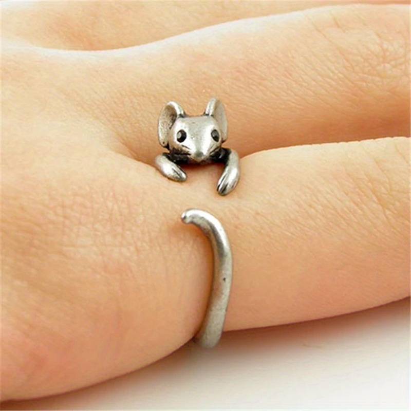 Temu Rat Rings Open Adjustable Animal Rings - Jewelry