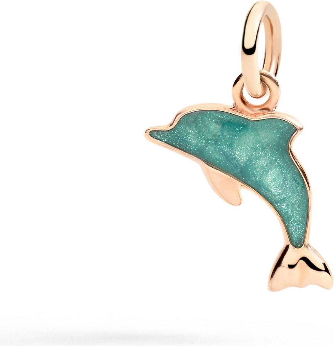 DoDo Jewels PENDENTIF DAUPHIN OR ROSE & ÉMAIL