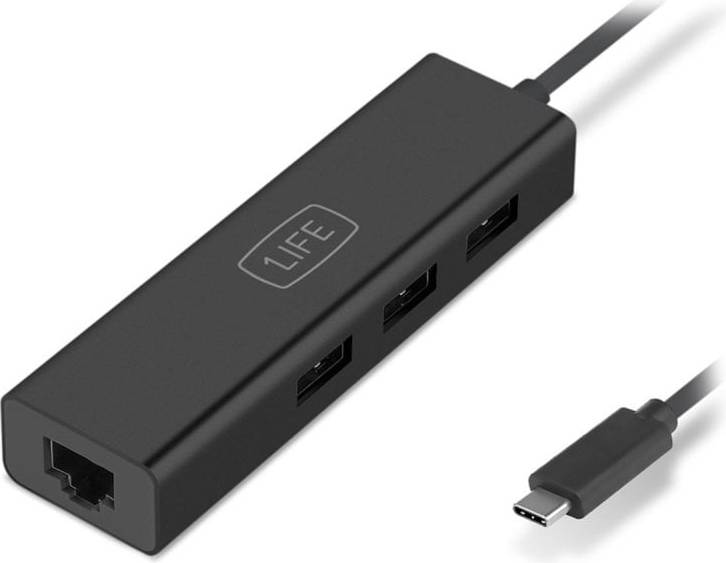Hub USB-C USB 3.0 RJ45 3xUSB 3.0