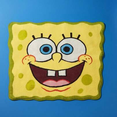 Shein Cartoon Pattern Decorative Floor Rug