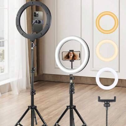 Led ring light Shein 12 Inch Tri Color LED Ring Light