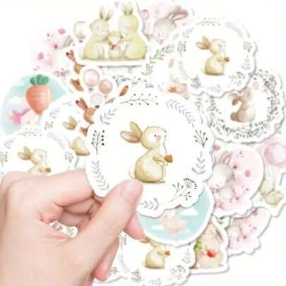 Shein 46pcs Cute Rabbit Stickers