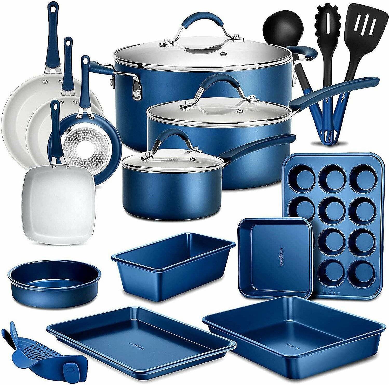 NutriChef High Qualified Basic Kitchen Navy